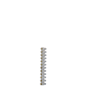 BARRETTE DOMINO BLANC 6A N° 6MM²