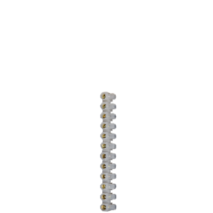 BARRETTE DOMINO BLANC 10A N° 10MM²