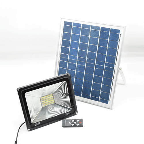 Projecteur LED extérieur solaire TEMPSA 10W avec panneau solaire 2W 6V et  télécommande - Cdiscount Maison