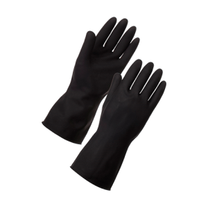 GANTS DE MENAGE NOIR PAQUETS DE 12PCS