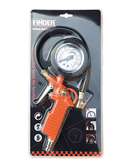 Gonfleur De Pneu Portable GALPADA Avec Manomètre - Pour Voiture, Vélo, Moto
