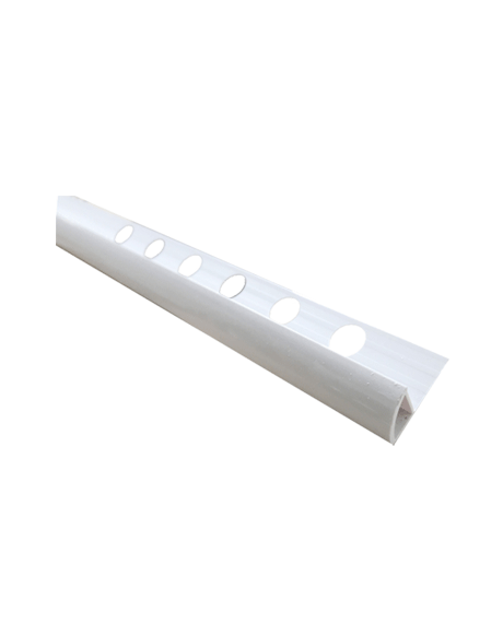 BAGUETTE FINITION CARRELAGE PVC 25X10X1.1