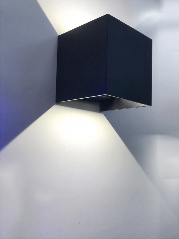 APPLIQUE LED MURALE MODERNE ALU DOUBLE FAISCEAU E27 6W
