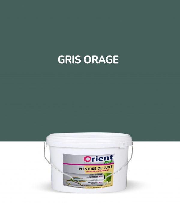 Peinture a l'eau Orient plus 4kg couleur: GRIS ORAGE