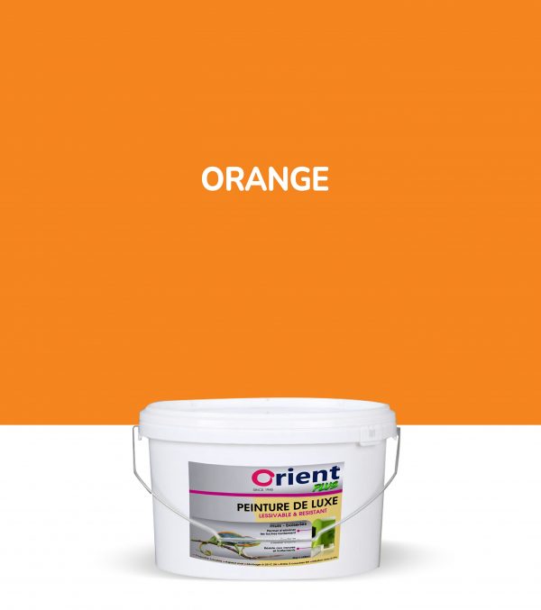 Peinture a l'eau Orient plus 4kg couleur: ORANGE