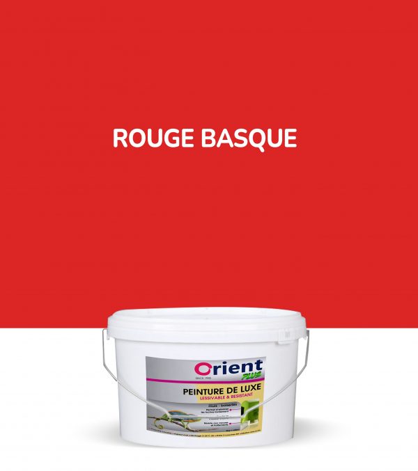 Peinture a l'eau Orient plus 4kg couleur: ROUGE BASQUE