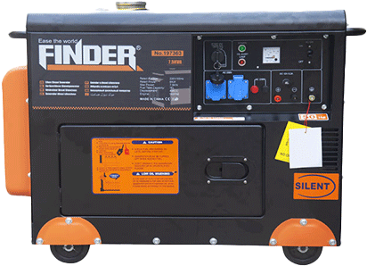 GROUPE ELECTROGENE DIESEL FINDER 7.5KVA SILENT DEM ELECTRIQUE