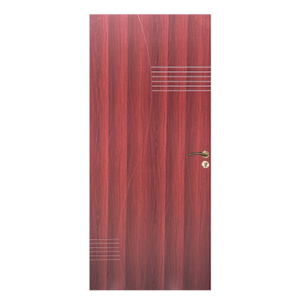 BLOC PORTE 210*90*10CM COMPLET (SERRURE+PAUMELLE+BATTIE) REF: JQ-148 ROUGE