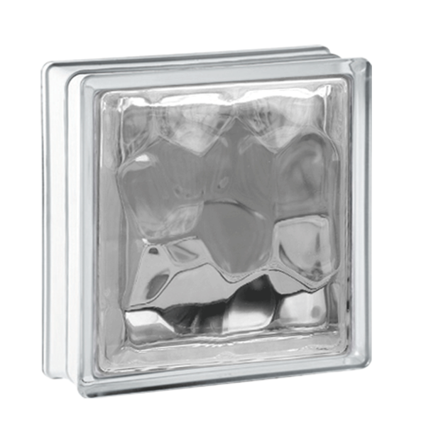 BRIQUE DE VERRE 190X190X80MM: JH122 WATER CUBE