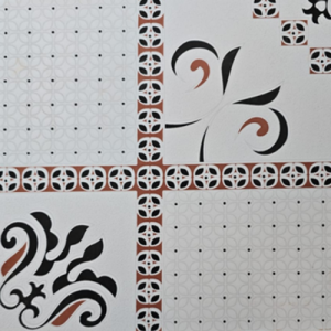 CARREAUX 300X300X7.5MM GLOSSY-NOVA- "INDE" REF: 392