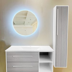 MEUBLE SALLE DE BAIN 1000*460- MIROIR 700*700MM REF:ML-1078E