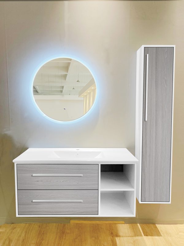 MEUBLE SALLE DE BAIN 1000*460- MIROIR 700*700MM REF:ML-1078E