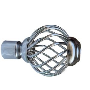 EMBOUT POUR RIDEAU CHROME REF:RNB B-006-S