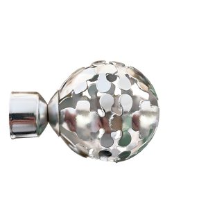 EMBOUT POUR RIDEAU CHROME REF:RNB B-010S