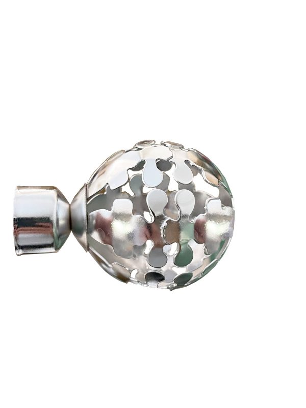 EMBOUT POUR RIDEAU CHROME REF:RNB B-010S
