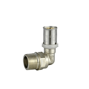 COUDE A SERTIR MALE +FILETAGE MALE  90° 121UA Ø16X1/2 (65108)