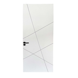 BLOC PORTE 206*90*10CM COMPLET (SERRURE+PAUMELLE+BATTIE) REF: M-008