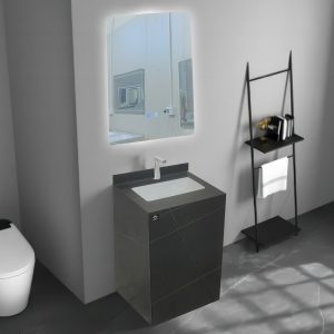 MEUBLE SDB 45*45*65CM + MIROIR LED 45*60CM REF:IB-053