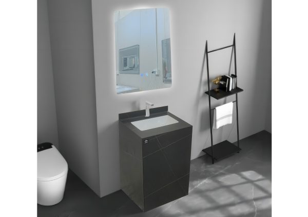 MEUBLE SDB 45*45*65CM + MIROIR LED 45*60CM REF:IB-053
