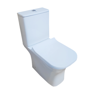 WC HORIZONTAL DOUBLE POUSSOIR BLANC P TRAP 650*340*770MM REF:2006