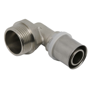 COUDE A SERTIR FEMELLE+FILETAGEMALE 90°121UA Ø20X1/2 PE-X REF: 2121-47