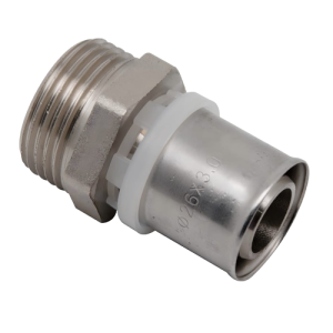 RACCORD UNION A SERTIR MALE  PE-X/AL S16MMX1/2"M REF: 2121-19