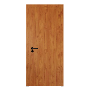 BLOC PORTE COMPLET  2100*900*40MM -POIGNEE NOIR  ISOPLANE BOIS