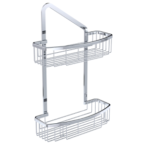 ETAGERE DE DOUCHE DOUBLE Chromé Dim 32x13CM "PRESTIGE DUXXA" REF: A-582