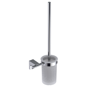 PORTE BROSSE Toilette en verre - Chromé "DUXXA" REF:A.1730