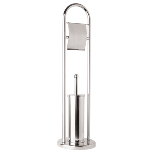 PORTE-PAPIER & BROSSE WC SUR PIED –  Chromé "DUXXA" REF: P.6002