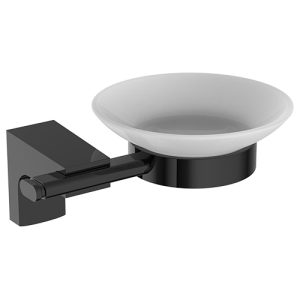 PORTE SAVON Noir mat AVEC SUPPORT - "DUXXA" REF:A.1703.S