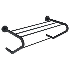 PORTE- SERVIETTE AVEC SUPPORT Stainless steel Noir "DUXXA" REF:A.910.P19S