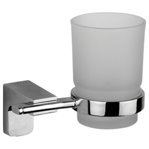 PORTE VERRE  Chromé AVEC SUPPORT - "DUXXA" REF:A.1704