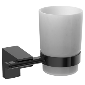 PORTE VERRE  Noir Mat AVEC SUPPORT - "DUXXA" REF:A.1704.S