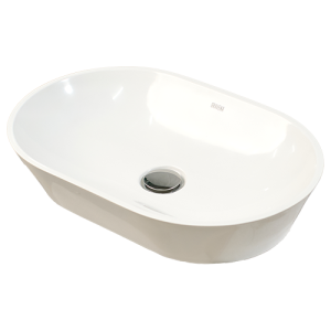 VASQUE à poser - BLANC 58x35cm"GRAVENA" REF:401/108/060/0/04