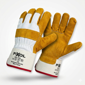 GANTS DE TRAVAIL TYPE GRÉEUR CANADIEN, PAUME RENFORCÉE, POIGNET CONNÉ, DOUBLÉS, COLORIS ASSORTIS. Ref : WK-05x-03