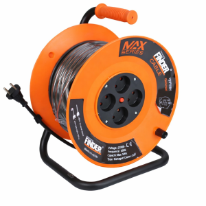 MULTIPRISE RALLONGE 4TROU AVEC ENROULEUR "FINDER" 2.5MM*50M